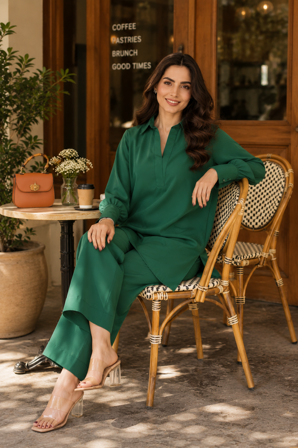 Emerald green set