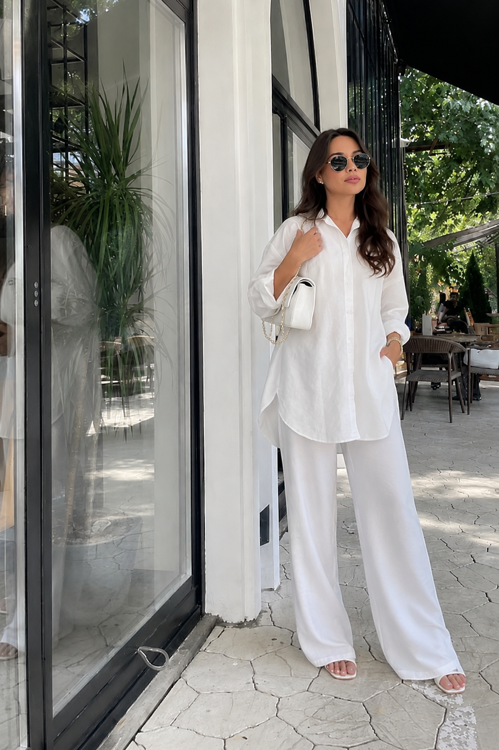White Relaxed Co-Ord Set
